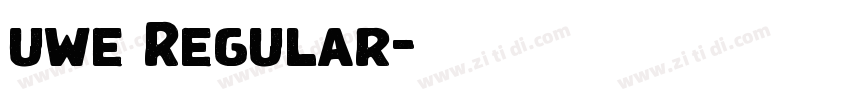 uwe Regular字体转换